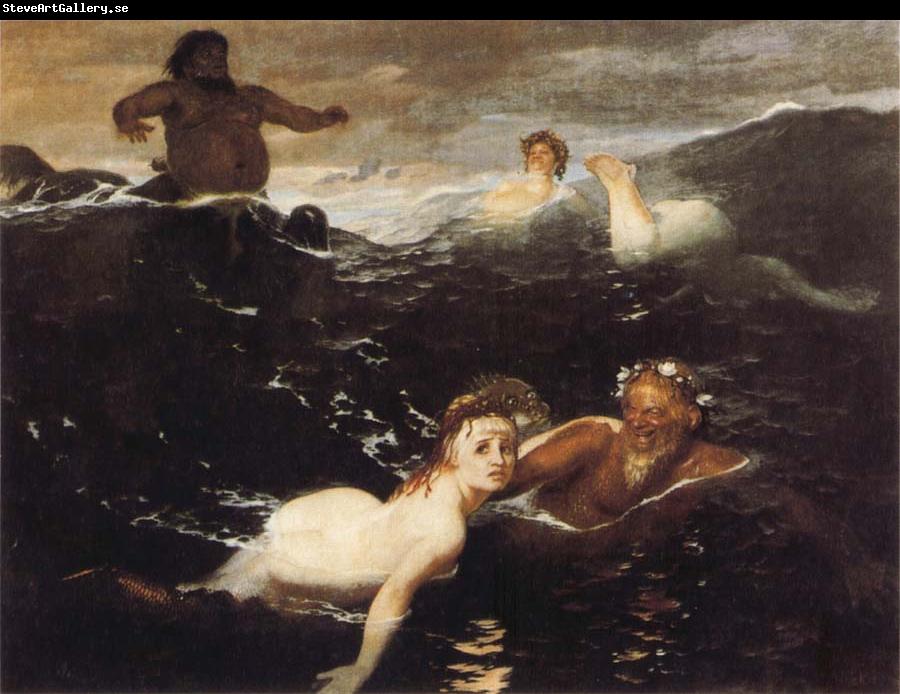 Arnold Bocklin The Waves